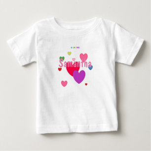 HAMbWG - Toddler Dress - Personalizable w hearts Baby T-Shirt