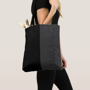 HAMbWG - Tote Bag- Black & Grey w HAMbWG Logo