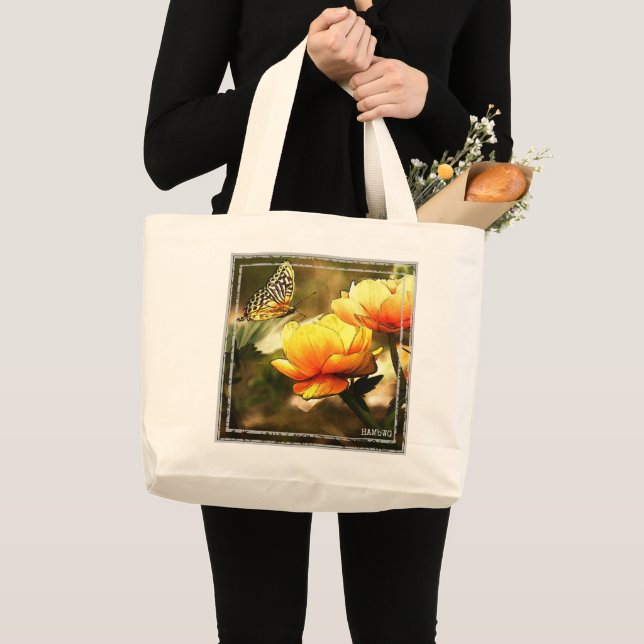 HAMbWG - Tote Bag - Orange Butterfl (Front (Product))