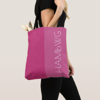 HAMbWG - Tote Bag- Pink/Pink w HAMbWG Logo