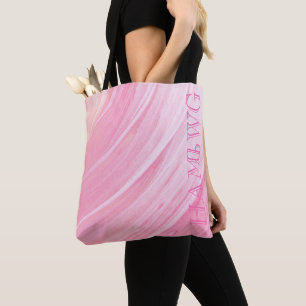 HAMbWG - Tote Bag - Pinky Peach Swirl w/ HAMbWG