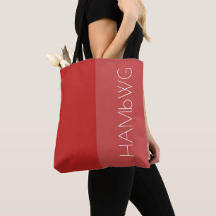 HAMbWG - Tote Bag- Red/Red w HAMbWG Logo Bag