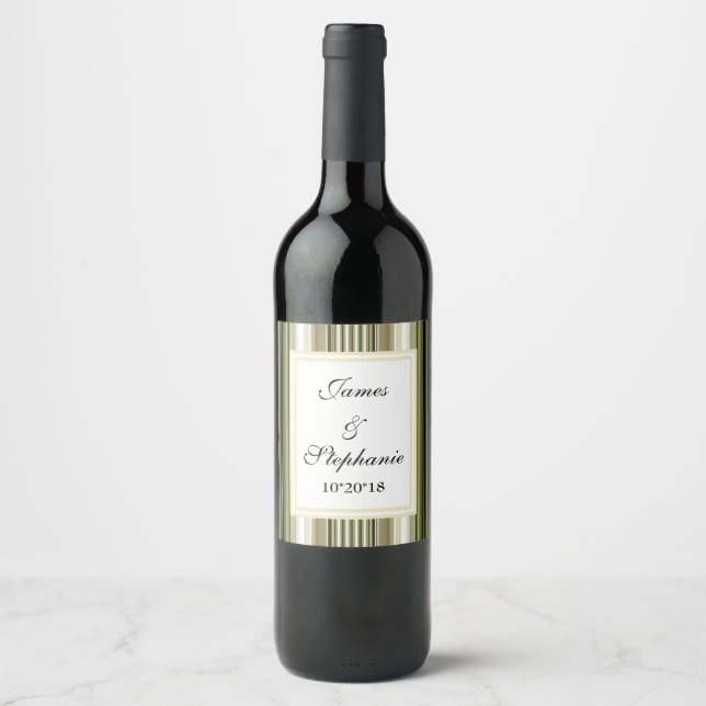 HAMbWG - Wine Bottle Label - You Personalise (Front)