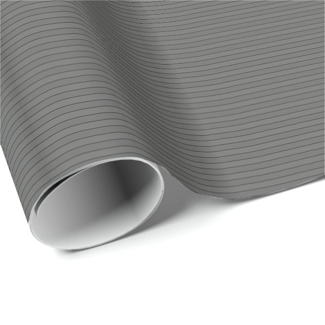 HAMbWG Wrapping Paper - Charcoal Pin Stripe (Roll Corner)