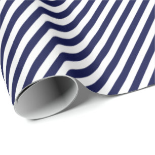 HAMbWG Wrapping Paper - Navy/White Stripe