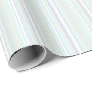 HAMbWG Wrapping Paper - Pastels Blue/Vi/Gry Stripe