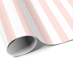 HAMbWG Wrapping Paper - Peachy Pink White Stripes
