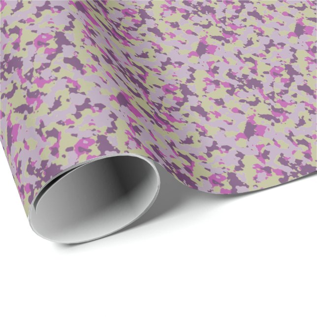 HAMbWG Wrapping Paper - Purple Camouflage (Roll Corner)