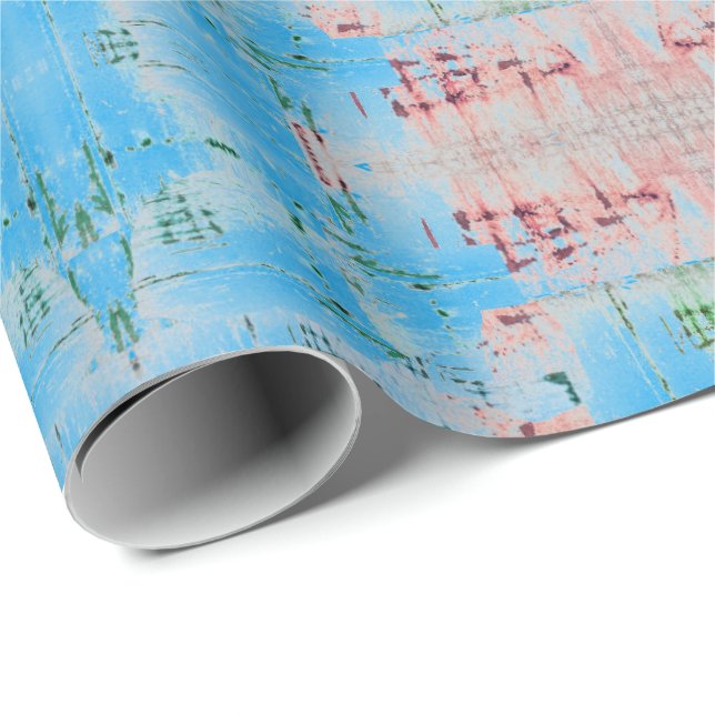 HAMbWG - Wrapping Paper - Sky Blue Distressed (Roll Corner)