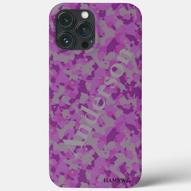 HAMbWG  Xtreme Phone Case -  Pink Grey Camouflage (Back)
