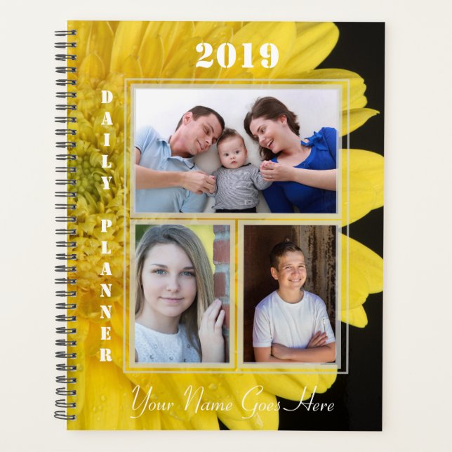 HAMbWG - Yellow Gerber Daisies Planner (Front)