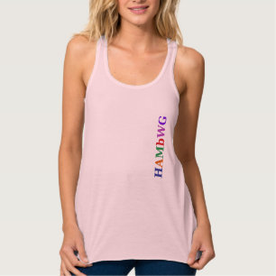 HAMbyWG - 10 Colours - Racerback Tank -Side Logo