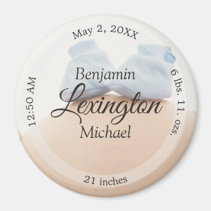 HAMbyWG - Baby Birth Announcement Magnet