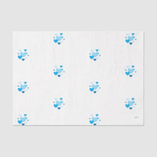 HAMbyWG - Baby blue hearts Tissue Paper