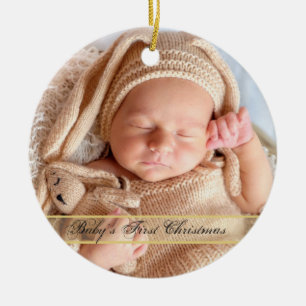 HAMbyWG Baby's First Christmas Ceramic Tree Decoration