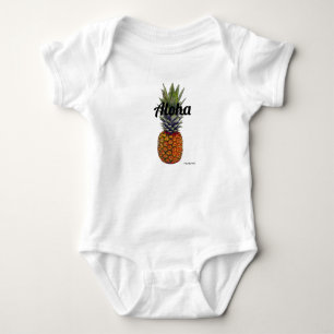 HAMbyWG - Baby's Hawaiin Pineappl Aloha t-shirt Baby Bodysuit