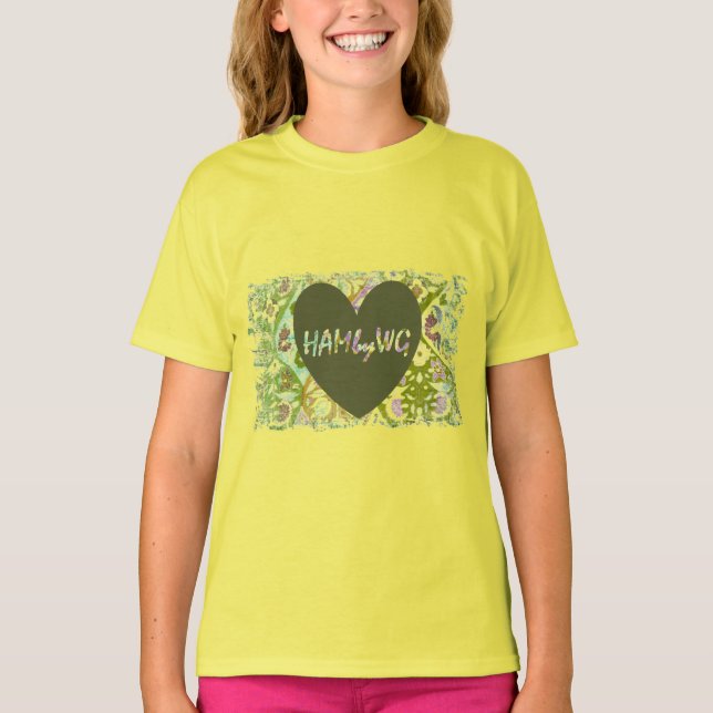 HAMbyWG Basic Long Sleeve T-Shirt - Olive Heart 8C (Front)