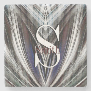 HAMbyWG Charcoal Spray Design Stone Coaster