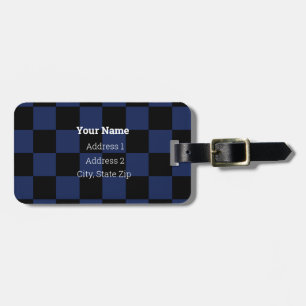 HAMbyWG  Chequered Design Luggage or Bag Tag