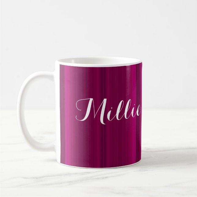 HAMbyWG - Coffee Mug - Pink Gradient w Name (Left)