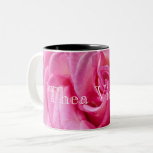 HAMbyWG - Coffee Mug - Pink Rose w Name