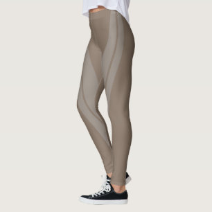 HAMbyWG - Compression Leggings - 2 Tone/Taupe