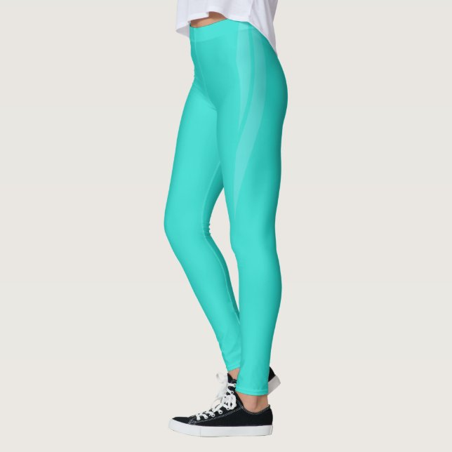 HAMbyWG - Compression Leggings - Aqua (Left)