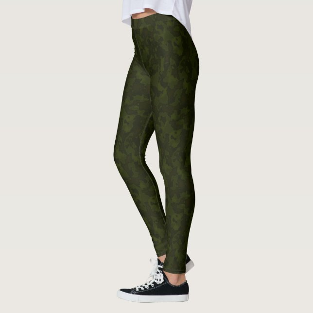 HAMbyWG - Compression Leggings - Army Green Camo (Left)