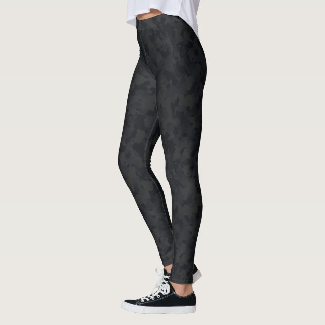 HAMbyWG - Compression Leggings - Black Camoflage (Left)