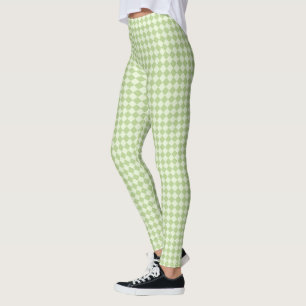 HAMbyWG - Compression Leggings - Lime Diamonds