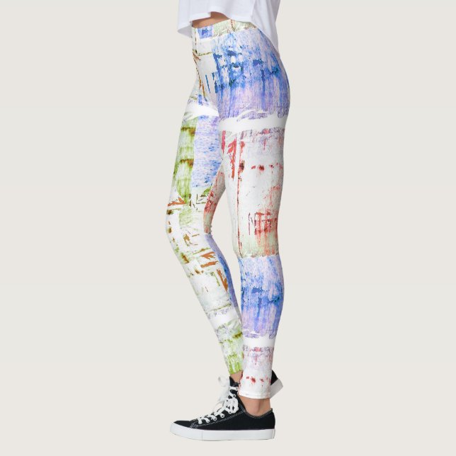 HAMbyWG  Compression Leggings - Multi Distressed (Left)