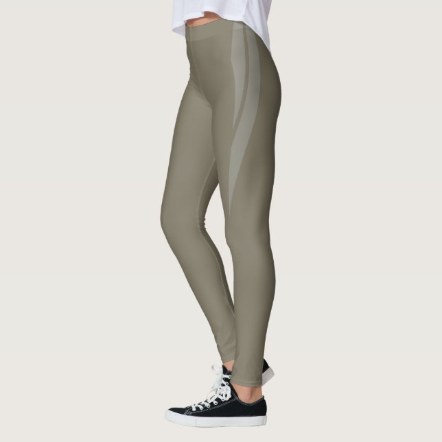 HAMbyWG - Compression Leggings - Taupe (Left)