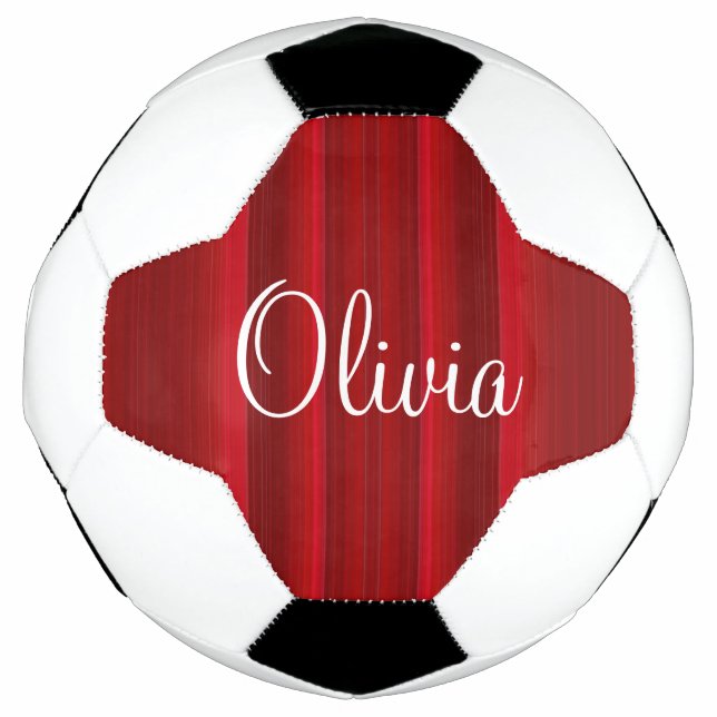 HAMbyWG - Custom Soccer Ball - Red Gradient (Front)