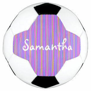 HAMbyWG - Custom Soccer Ball - Violet Stripes