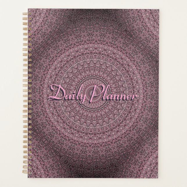 HAMbyWG - Daily Planner - Pink Mandala (Front)