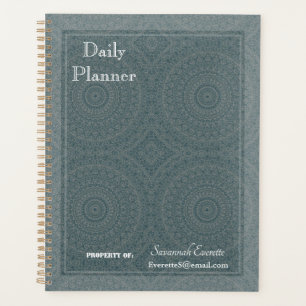HAMbyWG - Daily Planner - Sage & Grey Mandala