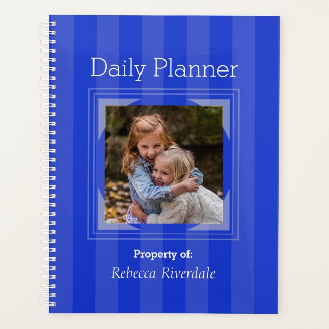 HAMbyWG - Daily Planner - Vibrant Blue Stripe (Front)