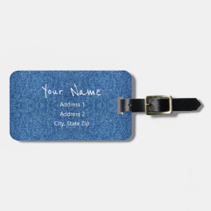 HAMbyWG Denim image Luggage ID or Bag Tag