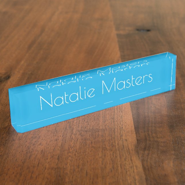 HAMbyWG - Desk Name Plate - Any colour (Side)