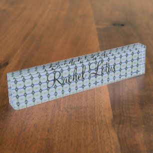HAMbyWG - Desk Nameplate - Art Deco Glow