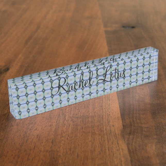 HAMbyWG - Desk Nameplate - Art Deco Glow (Side)