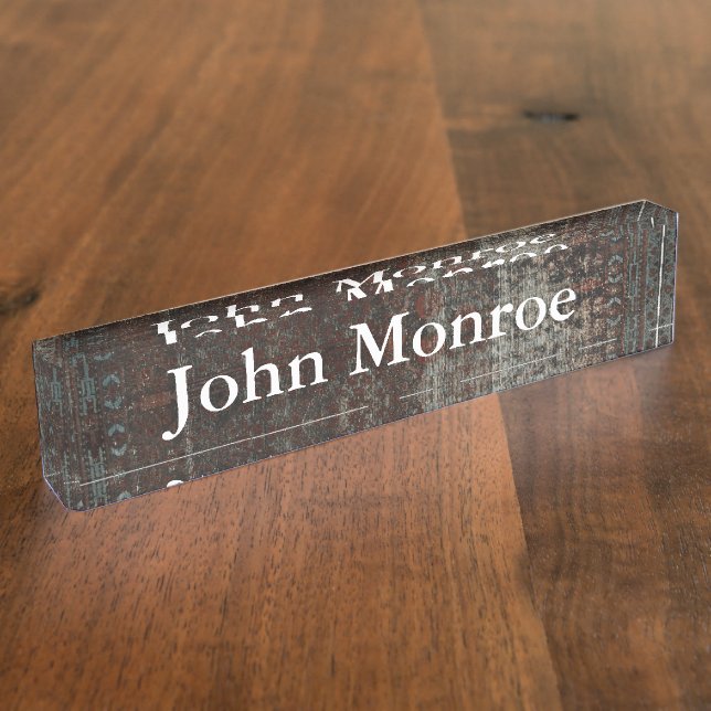 HAMbyWG - Desk Nameplate - Vintage (Side)