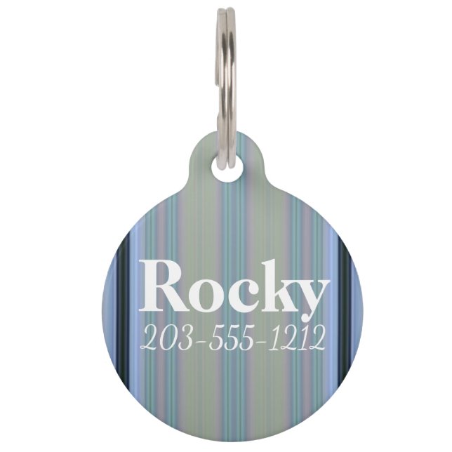 HAMbyWG - Dog Name Tag - Blue Light (Front)