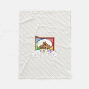 HAMbyWG - Fleece Blanket - Fine Primary Squirrel