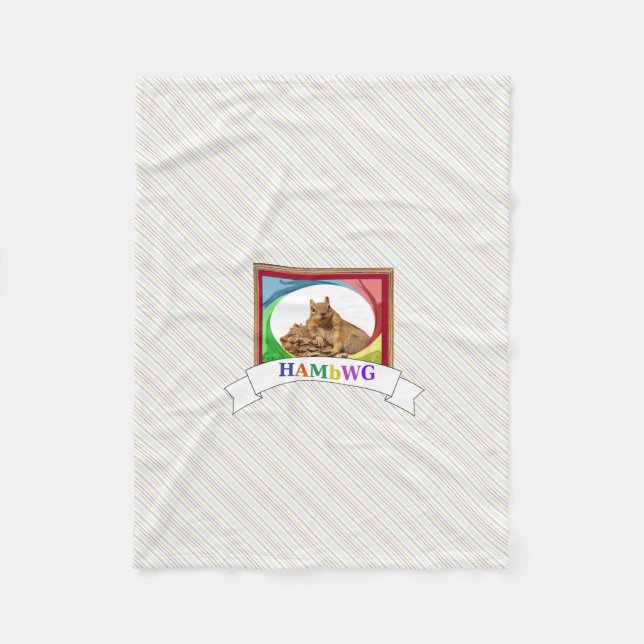 HAMbyWG - Fleece Blanket - Fine Primary Squirrel (Front)