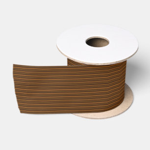 HAMbyWG - Gift Ribbon - Golden Brown Stripe Satin Ribbon