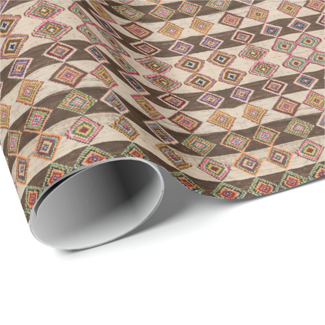 HAMbyWG - Gift Wrap - Indian Beaded Look (Roll Corner)