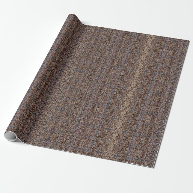 HAMbyWG - Gift Wrap - Ornate - Navy Gold (Unrolled)