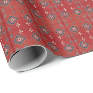HAMbyWG - Gift Wrap - Turkish Red w Blue