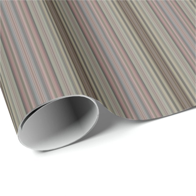 HAMbyWG - Gift Wrap - Vintage Mauve Stripe (Roll Corner)